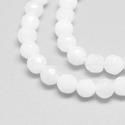Fili di perline giada bianco naturale&nbsp;X-G-R344-4mm-21