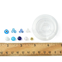 DIY-Sets zur Schmuckherstellung mit bösem Blick aus Bunte Malerei- und Glasperlenarmbändern&nbsp;DIY-FS0007-43