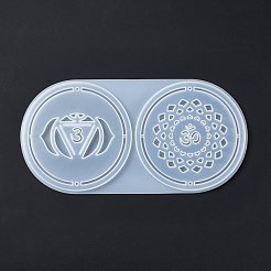 Méditation yoga pendentifs tapis de tasse moules en silicone&nbsp;DIY-B056-02A