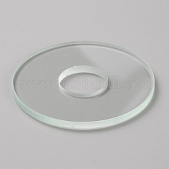 Verbindungsringe aus transparentem Glas&nbsp;GLAA-WH0038-49