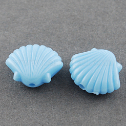Thème du monde marin perles acryliques opaques&nbsp;SACR-R746-12