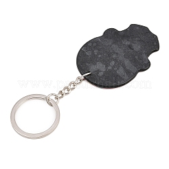 Porte-clés pendentif en plastique&nbsp;SKUL-PW0002-060E