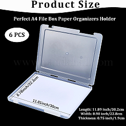 Cajas de embalaje de plástico transparente con tapa abatible&nbsp;AJEW-WH20060-90A