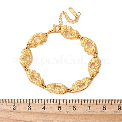 Strukturierte Gliederarmbänder aus 304 Edelstahl für Damen&nbsp;BJEW-D303-01G