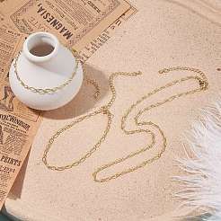 Ensemble de bijoux chaîne câble en laiton&nbsp;SJEW-JS01229