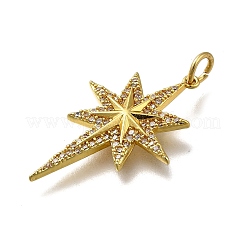 Pendenti in zirconi cubici trasparenti in micro pavè di ottone&nbsp;ZIRC-I070-087G