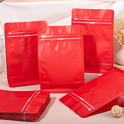 10 Stück wiederverschließbare Kaffeebeutel mit Reißverschluss aus Bopp und aluminisiertem PET und PE mit Ventil&nbsp;ABAG-TA0001-93B