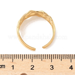 Anneaux de manchette en acier inoxydable 304 martelé&nbsp;LS-RJEW-S626-04G