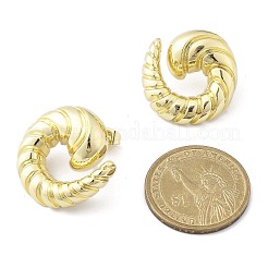 Orecchini a bottone in ottone da donna&nbsp;EJEW-U035-02G