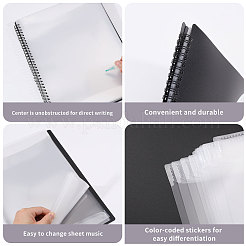 Plastikmappe für Klaviernoten&nbsp;AJEW-WH0410-133A
