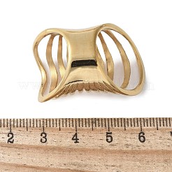 Hohle mehrschichtige Fingerringe aus 304 Edelstahl für Damen&nbsp;RJEW-Z086-03G