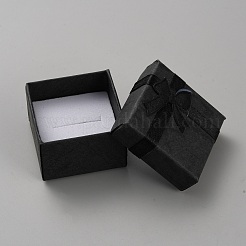 Quadratische Aufbewahrungsboxen aus Papier für Schmuck und Ringe&nbsp;CON-TAC0001-08A