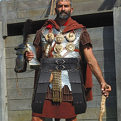 Armure médiévale en similicuir PU pour cuisses et taille&nbsp;AJEW-WH20054-091A