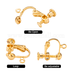 Vite d'ottone sui risultati degli orecchini a clip&nbsp;X-KK-L164-01G