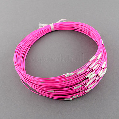 Création de bijoux de fil de collier en acier inoxydable&nbsp;TWIR-R003-M