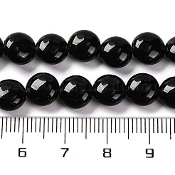 Natürlichen schwarzen Steinperlen Stränge&nbsp;G-T047-A17-01