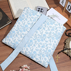 Kosmetiktaschen aus Polyester mit Blumenmuster&nbsp;ABAG-WH0048-81