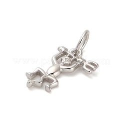 925 Sterlingsilber-Anhänger mit langschwänzigem Teufel&nbsp;LS-STER-R010-02P