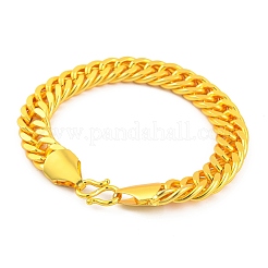 Bracelets à maillons cubains en laiton&nbsp;BJEW-G710-01G