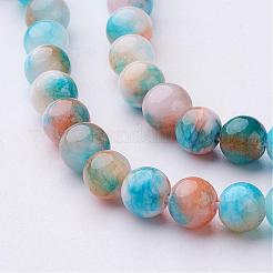 Natur persische Jade Perlen Stränge&nbsp;G-D434-6mm-16