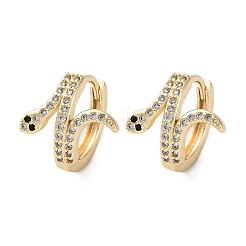 Ottone zirconi Orecchini a cerchio&nbsp;EJEW-Q014-39G
