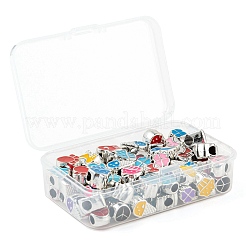 70pcs 7 Arten UV-Beschichtung europäische Acrylperlen&nbsp;OACR-LS0001-03