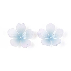 Blumen-Acrylperlenkappen&nbsp;X-SACR-T017-51E