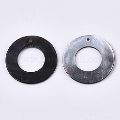 Natürliche schwarze Lippe Shell Anhänger&nbsp;SHEL-N026-62