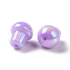 Placcatura uv perline acriliche opache iridescenti arcobaleno&nbsp;OACR-C010-07