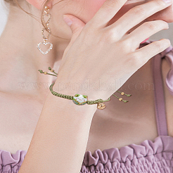 3 bracelet à breloques cloche 3 couleurs&nbsp;BJEW-LP0004-51