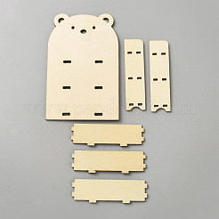 Espositore in legno a 3 piano per gioielli&nbsp;ODIS-WH0086-202