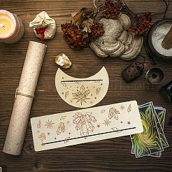 2 Stück 2 Stile Naturholz-Kartenständer für Tarot&nbsp;DJEW-GF0001-23