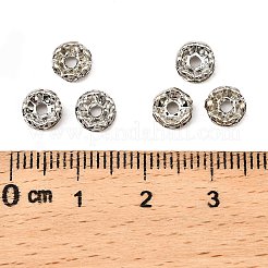 Perline distanziatori strass in ottone&nbsp;X-RB-A014-L6mm-01P