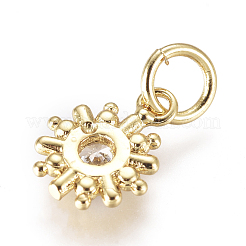 Ottone micro spianare fascino zirconi&nbsp;KK-D159-06G
