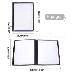 A4 kunststoff menü buchschutz&nbsp;AJEW-WH0237-10