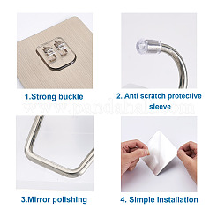 Percha de plástico con gancho de acero inoxidable 201&nbsp;SW-TAC0002-06