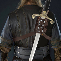 Schwertholster aus PU-Leder mit Schwertrückenscheide für mittelalterliche Renaissance-Cosplay-Requisiten&nbsp;AJEW-WH0248-583