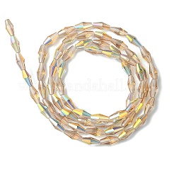 Transparentes cuentas de vidrio electroplate hebras&nbsp;GLAA-K064-05A-AB04