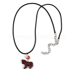 3 pz. 3 stili di ciondolo a forma di cavallo in turchese sintetico tinto&nbsp;NJEW-JN05430