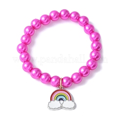 ABS-Kunststoff-Imitationsperlen dehnen Armbänder aus&nbsp;BJEW-JB11584-02