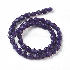 Tinti turchese sintetico fili di perle&nbsp;G-M145-16-B