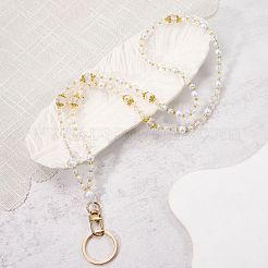 Glasperlen Kartenhalter Umhängeband Kette&nbsp;HJEW-SZ00079