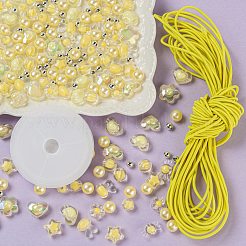 480pcs transparente / nachgemachte Perlenacrylperlen&nbsp;DIY-LS0003-05A