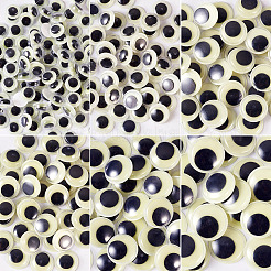 625 Stück 6 Stile leuchtende PVC-Bastel-Wackelaugen-Cabochons&nbsp;DIY-TA0006-54
