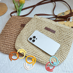 60 Stück Strickwerkzeug aus Kunststoff in 6 Farben&nbsp;DIY-CP0012-73