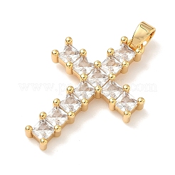Pendentifs avec zircon cubiques à micro-pavés en laiton&nbsp;KK-A281-26H-G