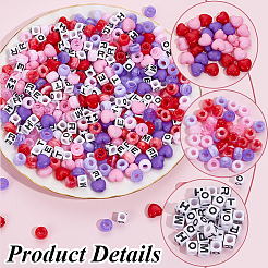 Muttertags-Motiv: undurchsichtige Acrylperlen-Sets&nbsp;MACR-SP0001-40