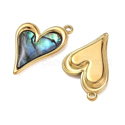 Natur Paua Muschel Anhänger&nbsp;STAS-G397-23G-02