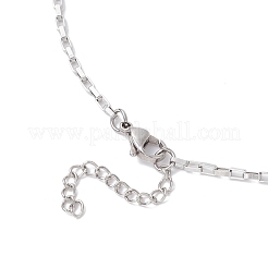Tibetischen stil legierung religion jesus kreuz anhänger 304 edelstahl box kette halsketten&nbsp;NJEW-JN05418
