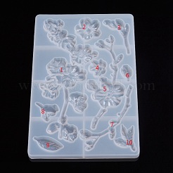 Blumenformen aus Silikon zum Selbermachen&nbsp;DIY-WH0163-98P